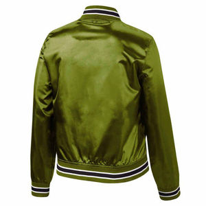 La mejor chaqueta de satén para mujer, nuevo estilo con cómodo forro de nailon, Color personalizable, transpirable y diseño elegante - Product Image 3