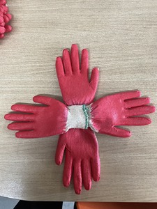 Gants en latex enduits de caoutchouc vietnamien Gants de travail de sécurité antidérapants anti-coupures Semi-revêtement Coton réutilisable Protection Jardin - Product Image 4