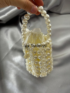 Luxury Designer <b>Pearl</b> <b>Clutch</b> Evening Purse Premium Wedding Party Bag with Chains Straps Beading for Fashion Events by Tradebyd - Product Image 5