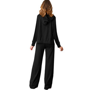 Oversized Print Women Jogger Hoodie Winter Fitness Pullover Tracksuit Sets Hip Hop Streetwear Diamond Decoration Solid Pattern - Product Image 3