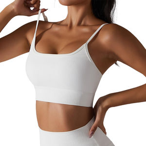 สปอร์ตบราน้ำหนักเบาสำหรับผู้หญิงสปอร์ตบราออกกำลังกายลายพื้นสไตล์เรียบง่าย - Product Image 3