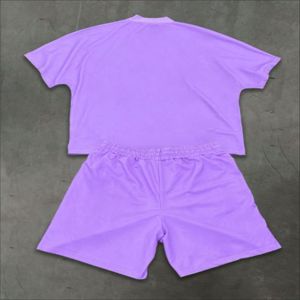 Ensemble 2 pièces d'été de haute qualité pour hommes surdimensionné High Street Trendy Casual Wear T-shirt et short respirants - Product Image 3