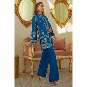 Ensemble veste et pantalon cobalt pour femme - Product Image 3