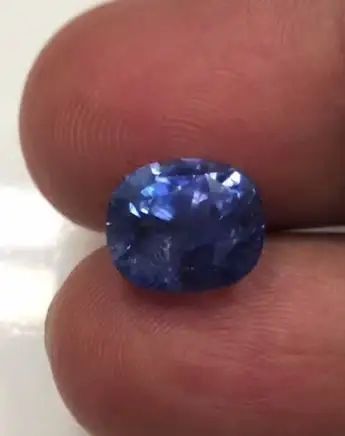 6.75 Carat Sapphire Gemstone Almofada Forma Facetada Cut Sapphire Pedra para Fazer Jóias Top Quality Natural Safira Solta