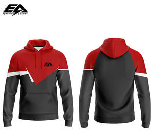 Haute qualité 100% polyester Sublimation pull à capuche fabriqué vêtements de sport impression numérique brodé pantalons de survêtement bouffée - Product Image 3