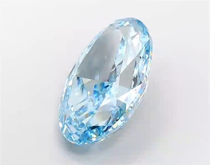 Diamante Suelto Ovalado de 10.7 Quilates, Claridad VS1, Azul Fantasía, Cultivado en Laboratorio, Corte CVD, Certificado IGI, Piedra Preciosa al por Mayor - Product Image 4
