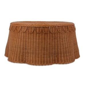 Meilleures ventes Table d'appoint en rotin faible, ronde, tissée à la main, finition brune, meubles en gros pour salon, café, hôtel, en vrac, durable - Product Image 2