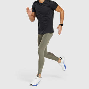 Leggings de compression pour hommes sur mesure, best-sellers, multicolores, en polyester, pour la gym, avec logo imprimé, taille élastique, résistants à l'eau - Product Image 1