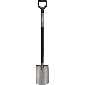 Pelle de jardin ronde en acier à manche en D FISKARS, outil à main - Product Image 1