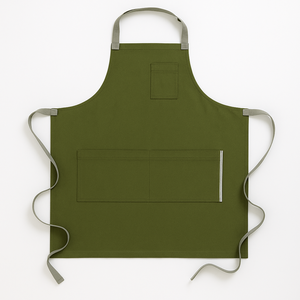 Delantal de Chef para Hombre y Mujer con Bolsillos para Cocina, Delantal de Cocina de Lona de Algodón - Product Image 3