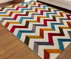 Tapis à touffes en laine de haute qualité 100%, moderne, fait à la main, pour le salon et la chambre d'enfants, ensembles et tapis tendance - Product Image 5