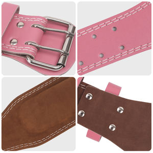 OEM Leather Gym <b>Belt</b> for Men <b>Women</b> Heavy Workout Powerlifting <b>Weightlifting</b> Bodybuilding Fitness Training Customizable Apparel - Product Image 3