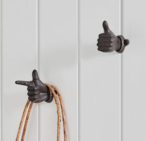 Thumbsup moderne métal main mur crochet manteau clé chambre décor vêtements crochet avec motif Unique anniversaire Occasion parfait mur cintre - Product Image 3