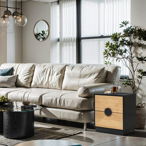 Boho ลิ้นชัก2ข้างสไตล์สไตล์โบโฮหรูหราทันสมัยสีดำด้วยไม้ไผ่สไตล์การออกแบบโบราณสำหรับบ้านห้องนอนหรือห้องนั่งเล่นเฟอร์นิเจอร์ - Product Image 4