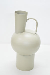 แจกันตั้งพื้นเคลือบผงสไตล์นอร์ดิกแจกันเคลือบผงโลหะเคลือบสีงาช้างสีสันสดใสบ้าน/งานแต่งงานแจกันตกแต่งบ้านแจกันแบบกำหนดเอง - Product Image 6