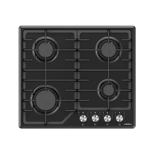 Hot Sale 4 GAS WOK BURNER ENAMEL HOB FRONT CONTROL High Quality Gas Burner Home Appliance Kitchenware Glass Cooktop Best Price