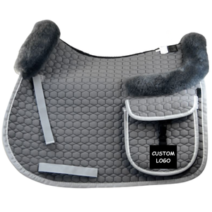 Nueva Almohadilla Profesional Clásica para Silla de Montar de Salto y Doma, Hecha a Medida, Transpirable, Mezcla de Lana, para Entrenamiento y Competición Ecuestre - Product Image 1