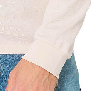 Polo de calidad premium para hombre, Polo de manga larga de Color sólido personalizado transpirable de alta calidad para hombre - Product Image 6