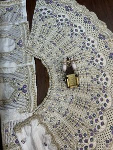 Lehenga Choli pour femmes, vêtements indiens et pakistanais, tissu en dentelle, travail de découpe de paillettes, avec cancan et toile Patta, best-seller - Product Image 6