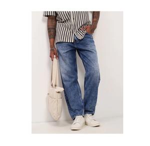 Pantalones vaqueros holgados de calidad de exportación para hombre, ropa de calle holgada de mezclilla para fiestas y más con embalaje personalizado - Product Image 1