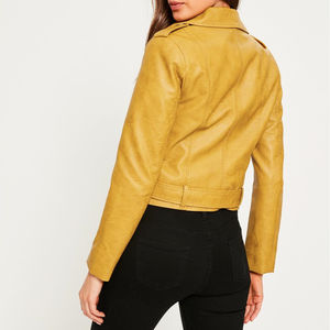 Veste en cuir pour femmes, nouveau style, vente en gros, toutes tailles, avec logo personnalisé, respirante et étiquetée - Product Image 3
