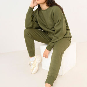 Conjuntos Deportivos para Mujer de Alta Demanda, Felpa, Diseño Sólido, Ropa Deportiva de Invierno, Cuello Redondo con Mangas Largas, Nuevos Conjuntos Deportivos para Mujer - Product Image 3