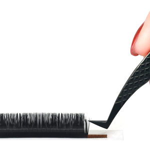 Pince à épiler BlackLash pour extensions de cils, pince à épiler Diamond Grip 90 degrés Fiber Tip Volume Lash Extension Pince à épiler, Noir - Product Image 2