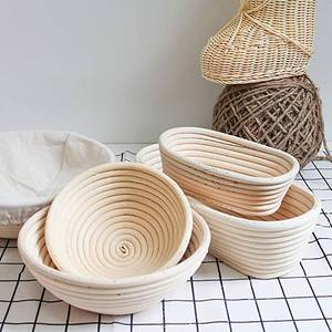 Rattan Round Banneton <b>Bread</b> Proofing <b>Basket</b> Handmade Natural Rattan <b>Breads</b> Sourdough Making <b>Baskets</b> - Product Image 3