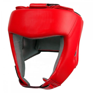 Protège-tête intégral en cuir pour MMA & Muay Thai Training Protective Sparring Helmet - Product Image 4