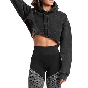 Hoodies crop top tendance pour usage extérieur, vêtements décontractés pour l'hiver, pour femmes, différents modèles. - Product Image 2