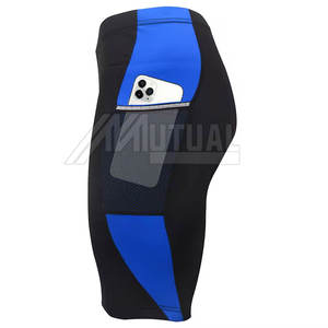 Pantalones cortos de bicicleta atléticos de secado rápido para mujer de etiqueta privada, pantalones cortos elásticos de cintura media con patrón sólido, precio de fábrica para entrenamiento - Product Image 5