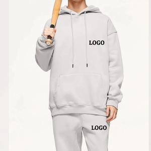 Venta al por mayor para hombre 100% algodón chándal liso bordado suelto ajuste varios colores precio barato invierno moda ropa deportiva - Product Image 5