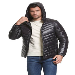 Vente en gros de veste matelassée XL pour hommes avec logo personnalisé Vêtements d'extérieur isolés en tissu Sherpa épais de haute qualité Capuche légère et chaude pour l'hiver - Product Image 6
