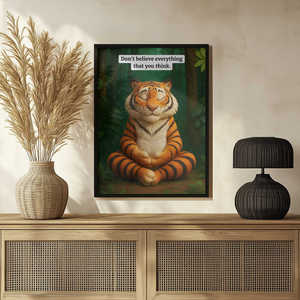 Medi-Tiger Modern <b>Canvas</b> Wall Art Black <b>Frame</b> - Product Image 3