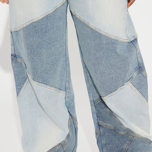 Cheap Price Color Block <b>Stretchable</b> <b>Jeans</b> Pant <b>for</b> <b>Women</b> Denim Clothing <b>for</b> <b>Women</b> Custom Mid-Rise Denim <b>Jeans</b> <b>for</b> <b>Women</b> - Product Image 5