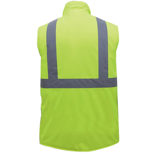 Chaleco de seguridad sin mangas de alta visibilidad con cinta reflectante para trabajadores de la construcción y exteriores - Product Image 2