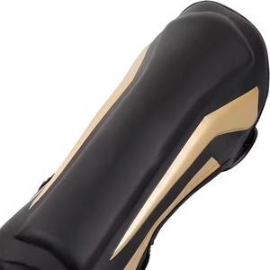 Leather <b>Shin</b> Guards <b>MMA</b> Kick Boxing Training Professional Protection Breathable Lightweight Ergonomic Design Hook Loop - Product Image 5