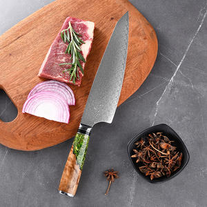 Juego de cuchillos de Chef de Damasco 2025, mango único, profesional, 8 pulgadas, carbono japonés, acero inoxidable, juego de cuchillos de Chef de cocina - Product Image 6