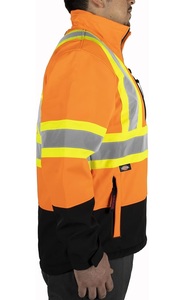 เสื้อแจ็กเก็ตนิรภัยรถจักรยานยนต์แบบนิ่มมองเห็นได้ชัดเจนสำหรับฤดูหนาวคุณสมบัติกันน้ำและสะท้อนแสง - Product Image 5