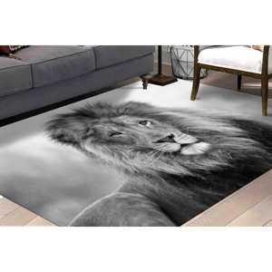 Alfombra con Estampado de León: Alfombra Grande con Diseño Animal, Fácil de Limpiar, Decoración para Salón, Alfombra Delgada No Tejida - Product Image 1