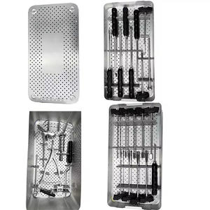 ชุดเครื่องมือผ่าตัดกระดูกสันหลังแบบผ่าตัดผ่านระบบสกรูสำหรับศัลยกรรมกระดูกเครื่องมือผ่าตัด plif TIF แบบแมนนวลทำจากสเตนเลสสตีล - Product Image 6