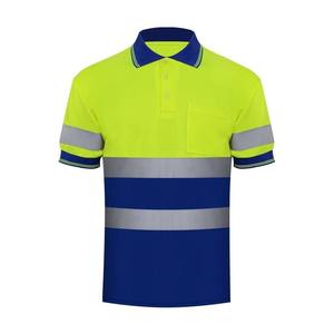 Custom Hi-Vis Short Sleeve Safety <b>Shirt</b> <b>Summer</b> Reflective Safety Workwear for Mail Construction Safety <b>Shirt</b> - Product Image 1