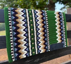 Manta de sillín de lana occidental con forro de polialgodón Almohadilla cómoda para montar a caballo para carreras y espectáculos de barril de sendero - Product Image 4