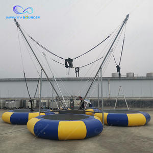 Équipement d'amusement de prix usine jeux gonflables de saut <span class=keywords><strong>à</strong></span> l'<span class=keywords><strong>élastique</strong></span> de trampoline de 4 personnes pour des adultes et des enfants - Product Image 4