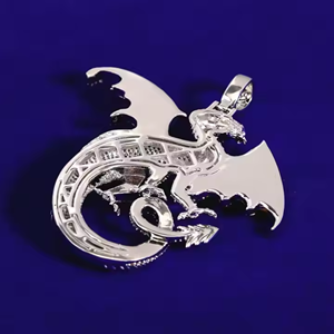 Collier de luxe entièrement glacé Moissanite diamant pendentif D VVS clouté diamant testeur vérifier élégant Hip-Hop argent Sterling - Product Image 3