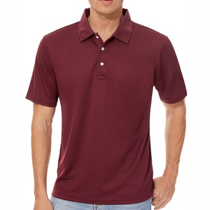 100% coton à manches courtes anti-rides T-shirts pour hommes Polo - Product Image 2