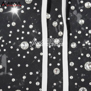 Sweat-shirts pour hommes à l'aspect luxueux, lavage à l'acide, avec strass et ornements en cristal, style streetwear - Product Image 6