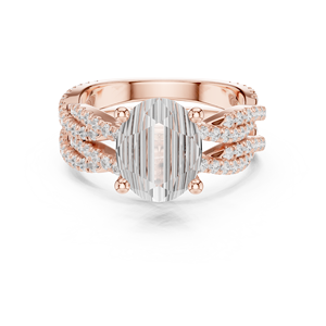 Bague en cristal d'éternité 10K Mode féminine - Product Image 2