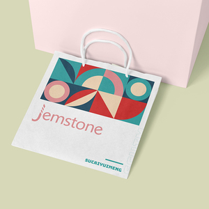 Sacs en papier kraft carrés personnalisés avec logo imprimé pour le commerce de gros en Chine, idéaux pour les achats et les bonbons - Product Image 3