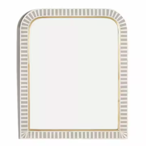 Top Selling Unique Shape <b>White</b> Bone Inlay Wall <b>Mirror</b> Made of Wood for Home - Product Image 3